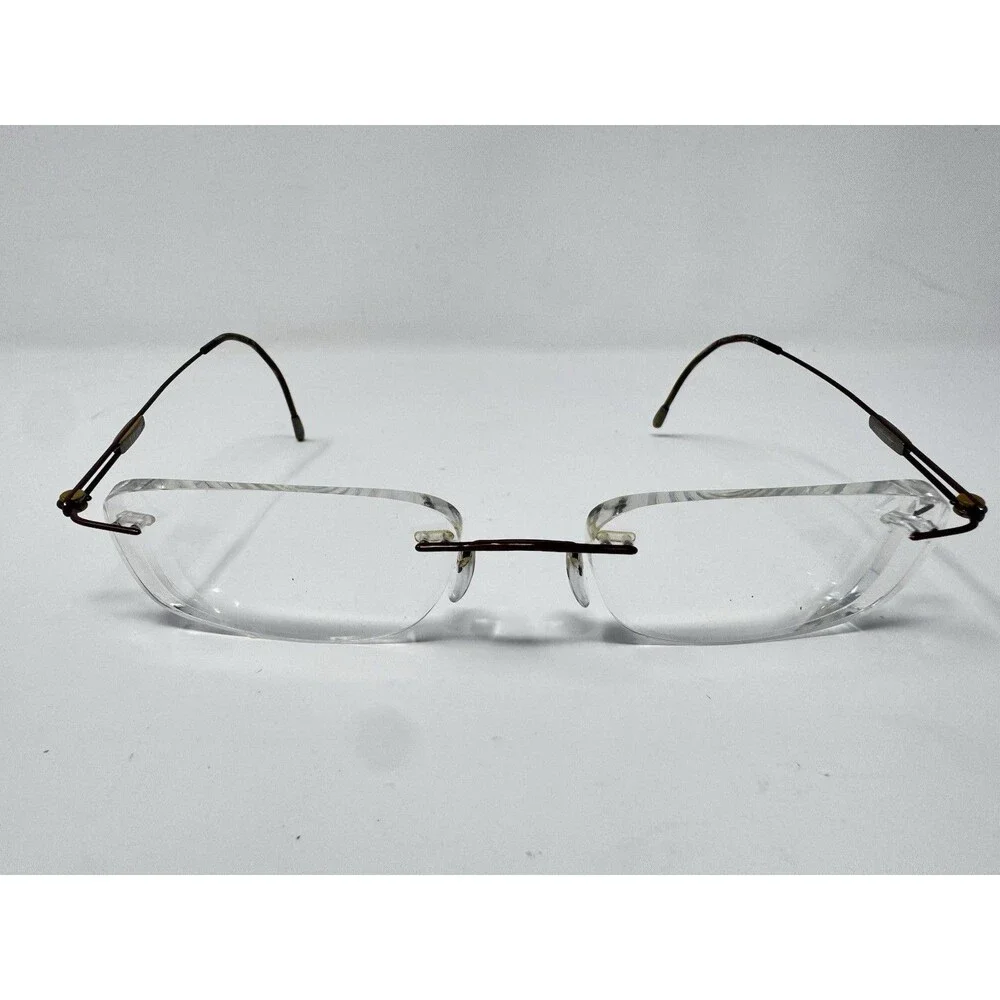 Silhouette Titan 7581 6087 Brown Rimless Eyeglass Frames 19-140 Austria